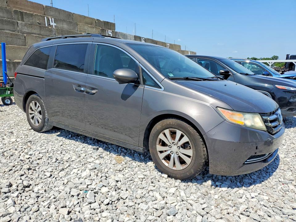 2014 Honda Odyssey VIN 5FNRL5H64EB088645 COPART salvage auction — FRONT END, Oh - Certificate Of Title, sold $1,650 on 2026-07-28 (photo 4)