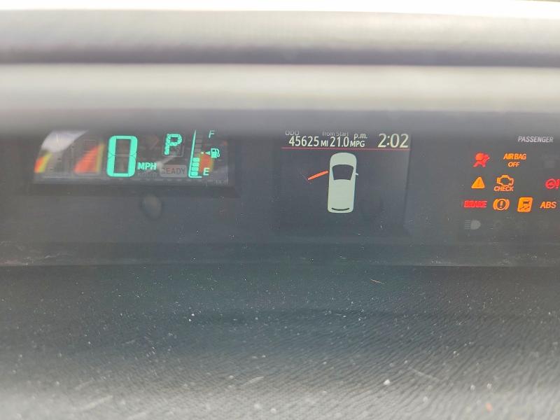 2013 Toyota Prius VIN JTDKDTB35D1046297 COPART salvage auction — FRONT END, Ca - Salvage Certificate, sold $2,350 on 2026-07-27 (photo 9)