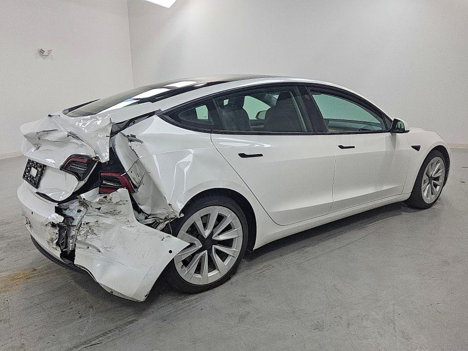 2021 Tesla Model 3 VIN 5YJ3E1EA6MF020914 COPART salvage auction — REAR END, Wv - Certificate Of Title, sold $2,200 on 2026-07-28 (photo 3)