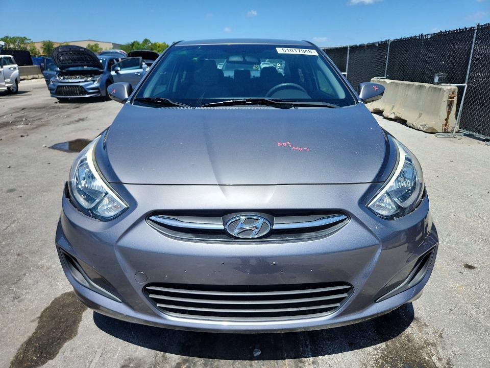 2015 Hyundai Accent VIN KMHCT4AE6FU867521 COPART salvage auction — REAR END, Fl - Cert Of Title Slvg Rebuildable, sold $50 on 2026-07-21 (photo 5)