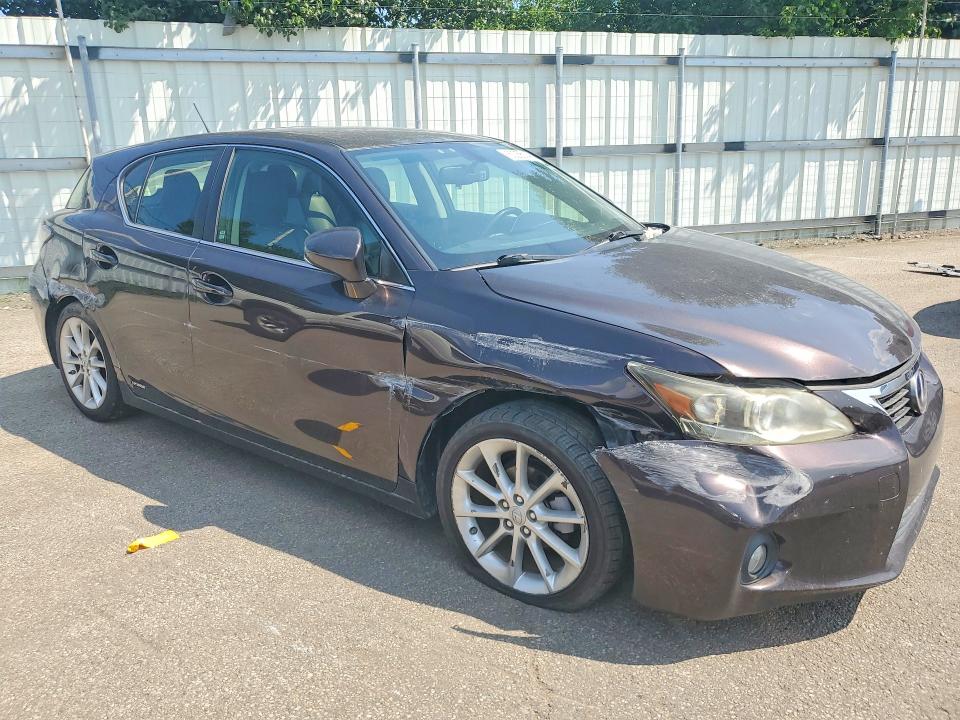 2012 Lexus Ct VIN JTHKD5BH1C2100113 COPART salvage auction — FRONT END, OH - CERT OF TITLE-SALVAGE, sold $80 on 2026-07-31 (photo 4)
