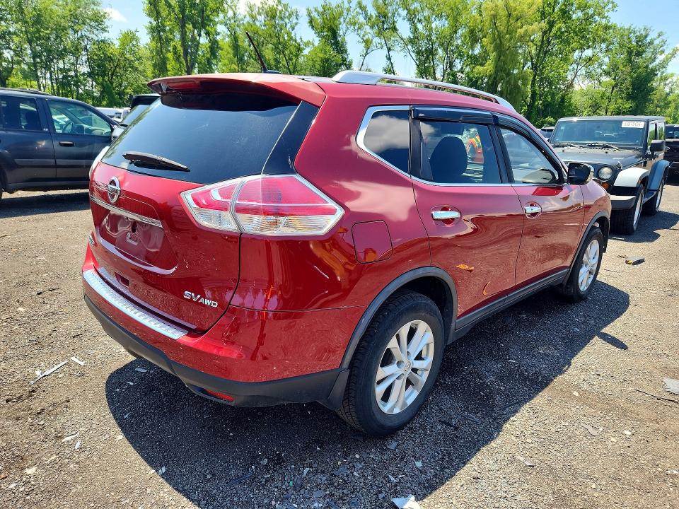 2016 Nissan Rogue VIN KNMAT2MV2GP638474 COPART salvage auction — FRONT END, Ct - Cert Of Title-Salvage, sold $775 on 2026-07-17 (photo 3)