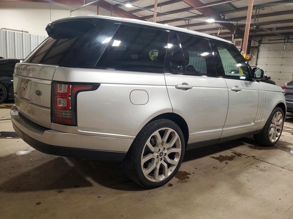 2013 Land rover RANGE ROVER VIN SALGS2DF6DA123023 COPART salvage auction — REAR END, Pa - Certificate Of Salvage, sold $4,050 on 2026-07-28 (photo 3)