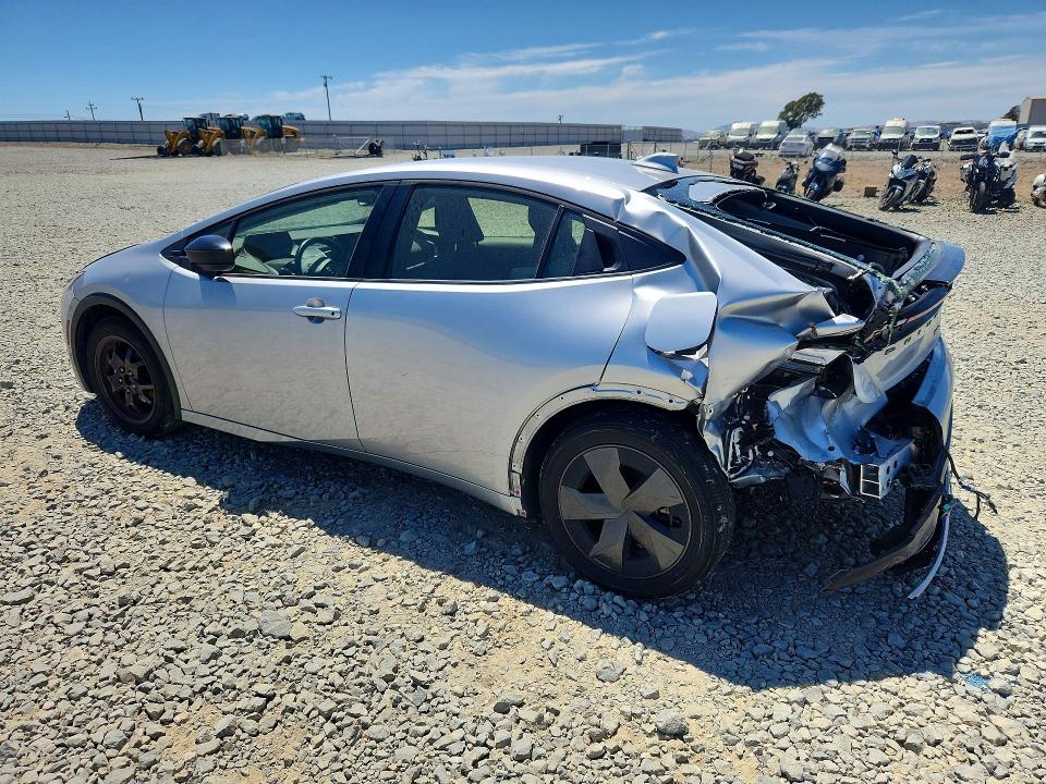 2024 Toyota Prius VIN JTDACAAUXR3016513 COPART salvage auction — REAR END, Ca - Salvage Certificate, sold $1,250 on 2026-07-30 (photo 2)