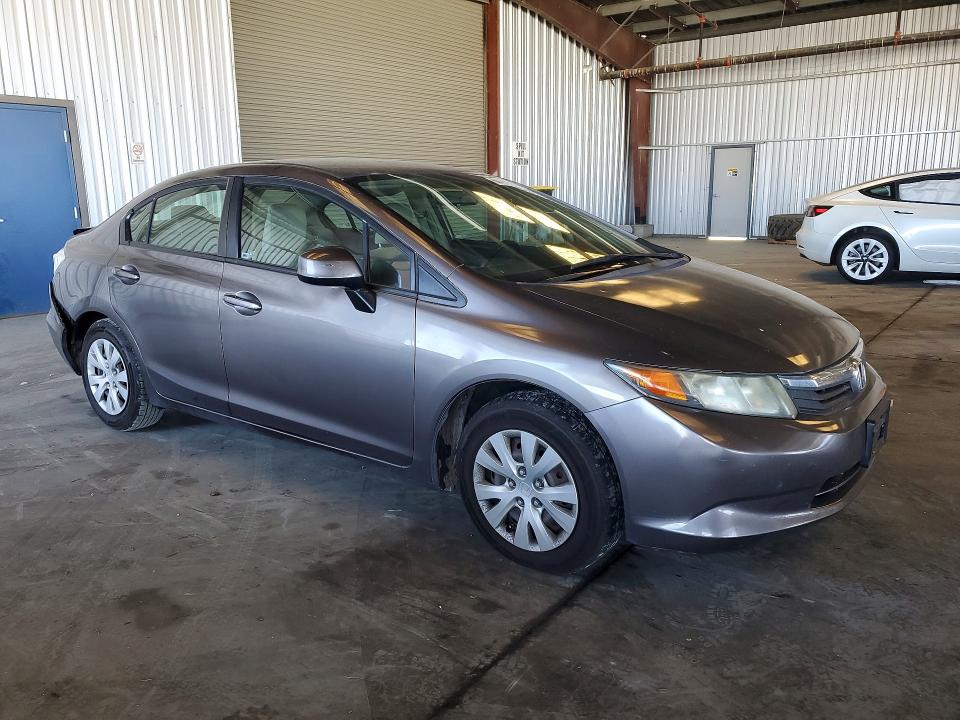 2012 Honda Civic VIN 2HGFB2F56CH594694 COPART salvage auction — REAR END, Ca - Salvage Certificate, sold $1,400 on 2026-07-23 (photo 4)