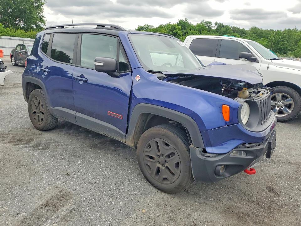 2018 Jeep Renegade VIN ZACCJBCB4JPH13739 COPART salvage auction — FRONT END, Pa - Certificate Of Salvage, sold $550 on 2026-08-11 (photo 4)