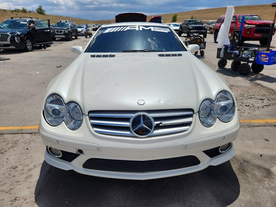 2007 Mercedes-benz Sl-klasse VIN WDBSK71F67F134967 COPART salvage auction — HAIL, Co - Cert Of Title-Rebuilt Salvage, sold $6,300 on 2026-08-12 (photo 5)