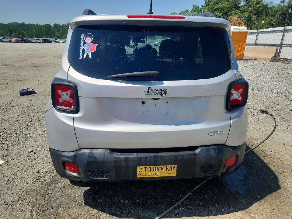 2015 Jeep Renegade VIN ZACCJABT6FPC05719 COPART salvage auction — FRONT END, Sc - Cert Of Title-Salvage, sold $550 on 2026-08-10 (photo 6)