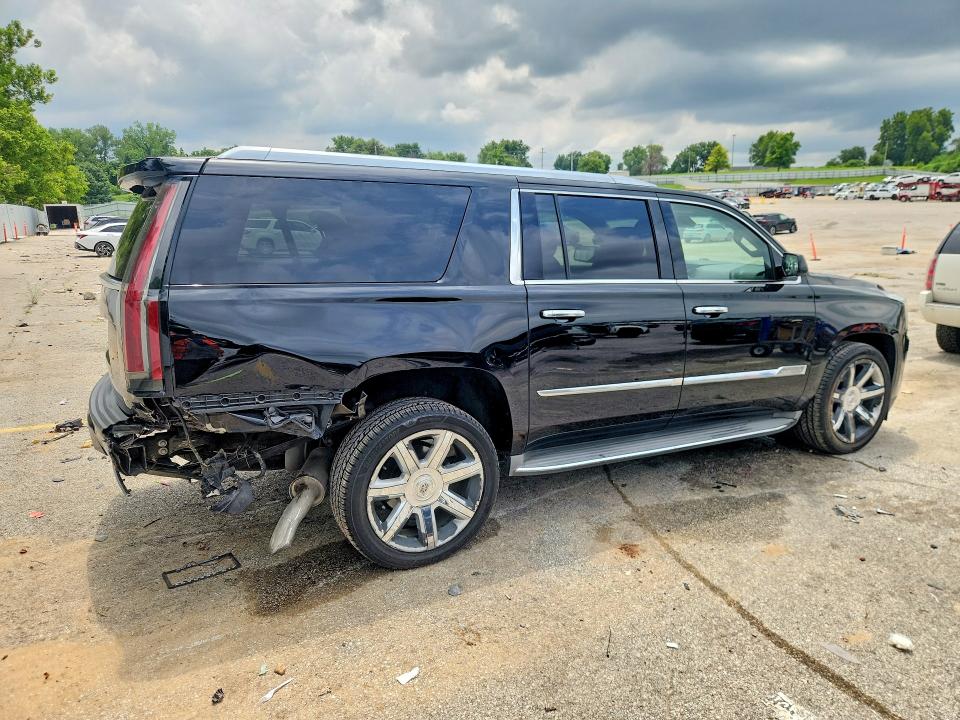 2021 Cadillac Escalade VIN 1GYS3HKJ0FR250700 COPART salvage auction — REAR END, Mo - Salvage Certificate Of Title, sold $10,400 on 2026-08-25 (photo 3)