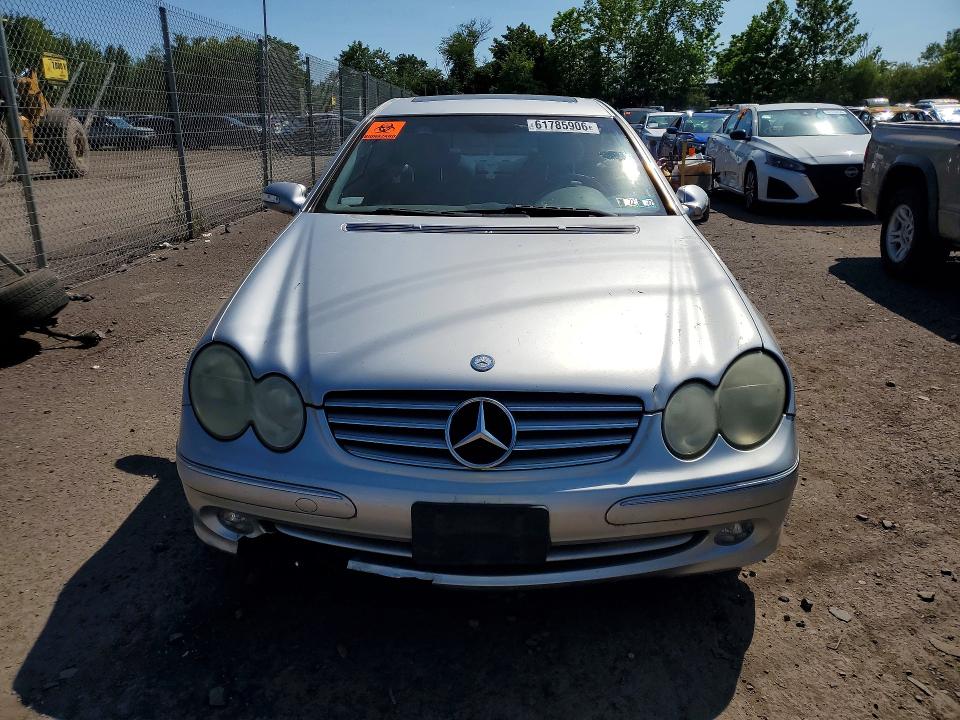 2004 Mercedes-benz Clk-klasse VIN WDBTJ65J24F083768 COPART salvage auction — FRONT END, Pa - Certificate Of Salvage, sold $450 on 2026-08-17 (photo 5)