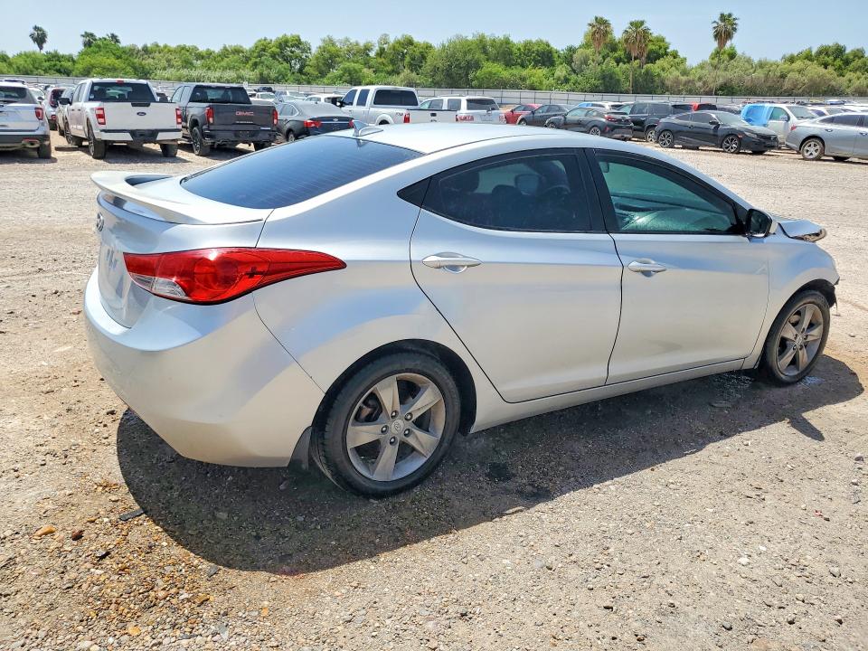2013 Hyundai Elantra VIN KMHDH4AEXDU781292 COPART salvage auction — FRONT END, TX - CERTIFICATE OF TITLE, sold $450 on 2026-07-29 (photo 3)
