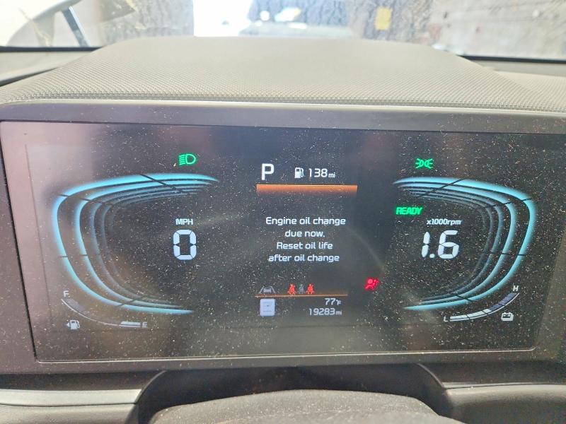 2026 Kia Niro VIN KNDCP3LE0T5319942 COPART salvage auction — FRONT END, FL - CERTIFICATE OF TITLE, sold $8,400 on 2026-07-20 (photo 9)