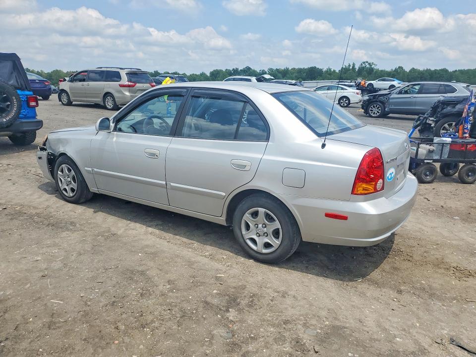 2004 Hyundai Accent VIN KMHCG45C24U552287 COPART salvage auction — FRONT END, Va - Cert Of Title - Salvage, sold $200 on 2026-07-15 (photo 2)