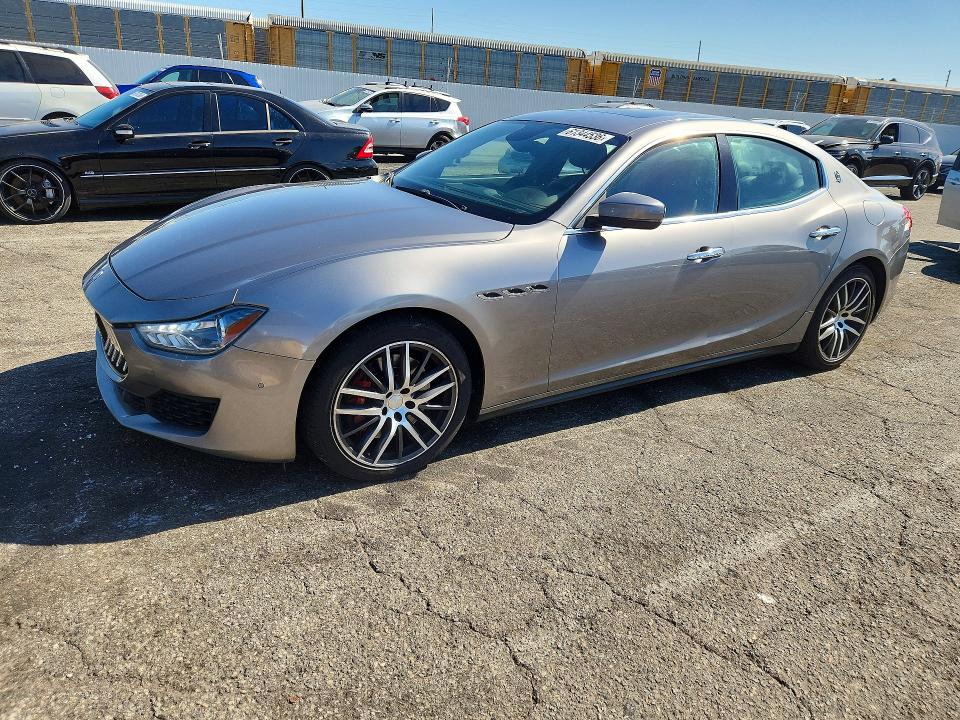 2018 Maserati Ghibli VIN ZAM57YTA8J1286322 COPART salvage auction — MINOR DENT/SCRATCHES, Ca - Dis/Dlr/Exp Only Clean Title, sold $1,350 on 2026-07-28 (photo 1)