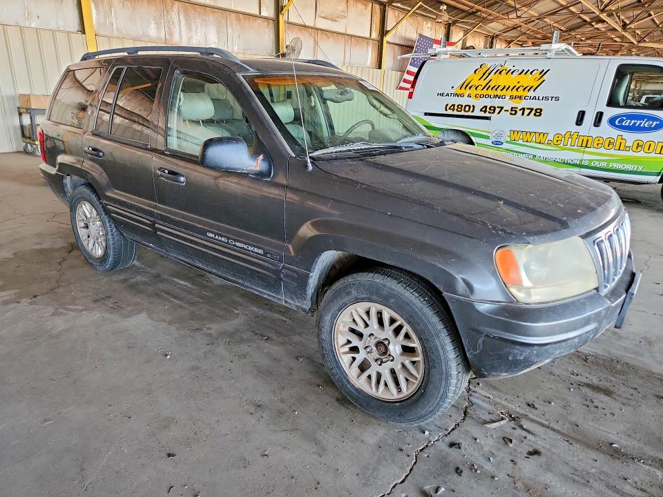 2002 Jeep Grand cherokee VIN 1J4GW58N82C128489 COPART salvage auction — FRONT END, Az - Certificate Of Title, sold $500 on 2026-07-29 (photo 4)