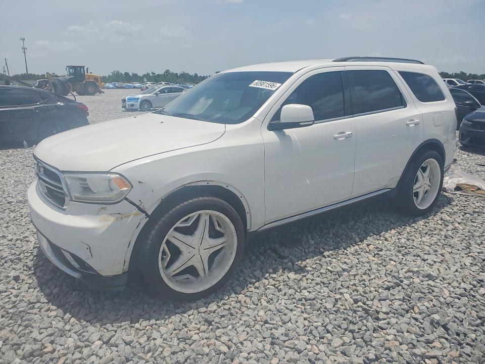 2015 Dodge Durango VIN 1C4RDHDG9FC740297 COPART salvage auction — FRONT END, FL - CERT OF TITLE-REBUILT, sold $1,300 on 2026-07-31 (photo 1)