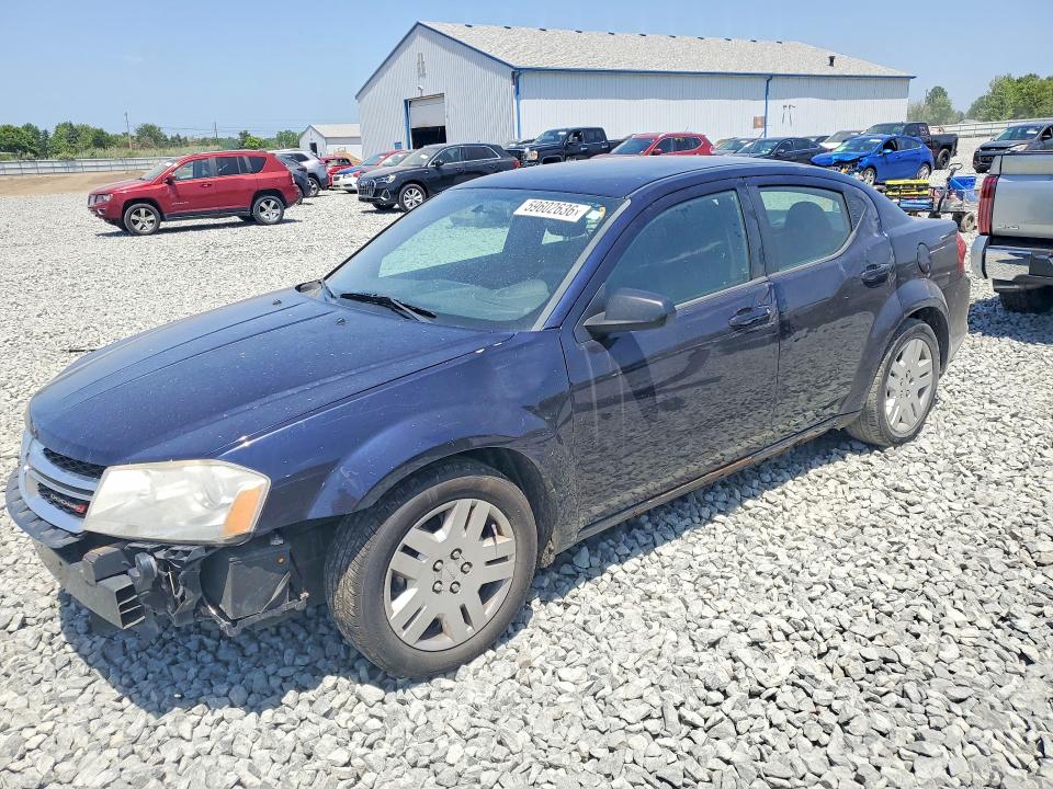2012 Dodge Avenger VIN 1C3CDZAB0CN243972 COPART salvage auction — FRONT END, Oh - Cert Of Title-Salvage, sold $275 on 2026-07-09 (photo 1)