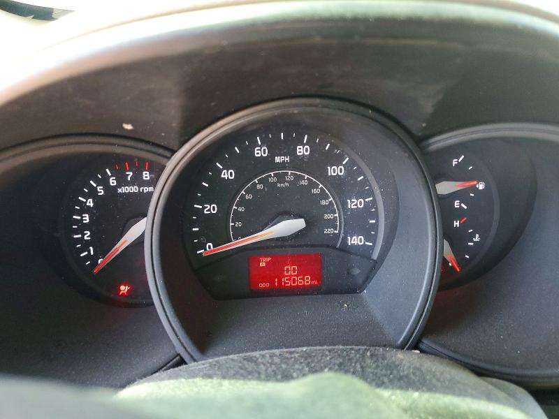 2015 Kia Rio VIN KNADM5A35F6494175 COPART salvage auction — FRONT END, Ca - Salvage Certificate, sold $250 on 2026-07-29 (photo 9)