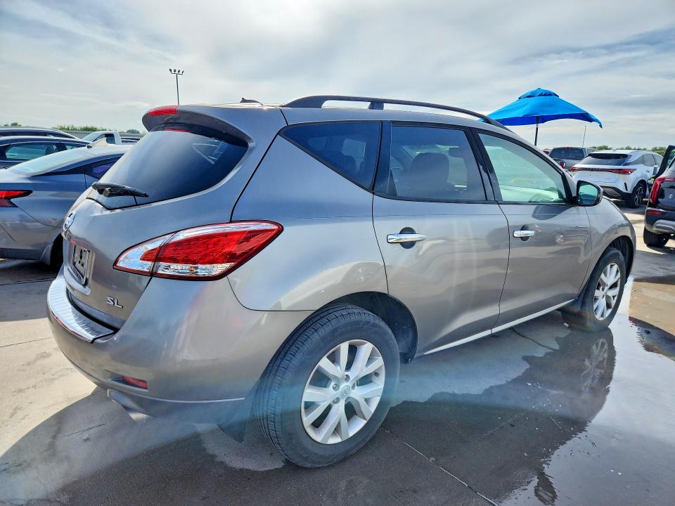 2011 Nissan Murano VIN JN8AZ1MU7BW055868 COPART salvage auction — MINOR DENT/SCRATCHES, Tx - Certificate Of Title, sold $250 on 2026-07-30 (photo 3)