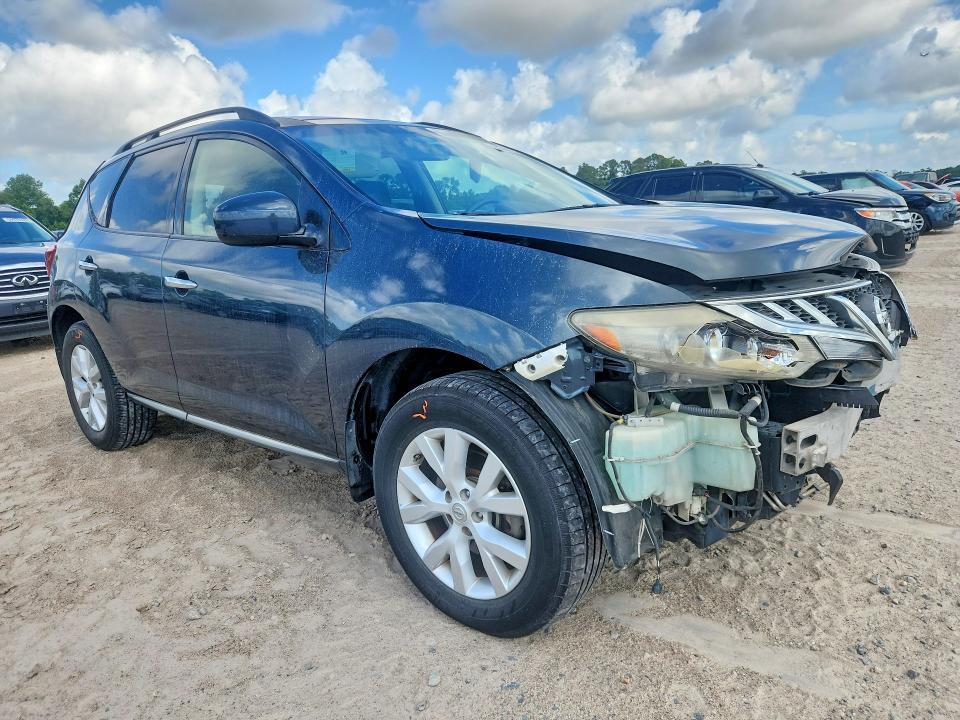 2012 Nissan Murano VIN JN8AZ1MU0CW118875 COPART salvage auction — FRONT END, Tx - Salvage Vehicle Title, sold $625 on 2026-07-31 (photo 4)