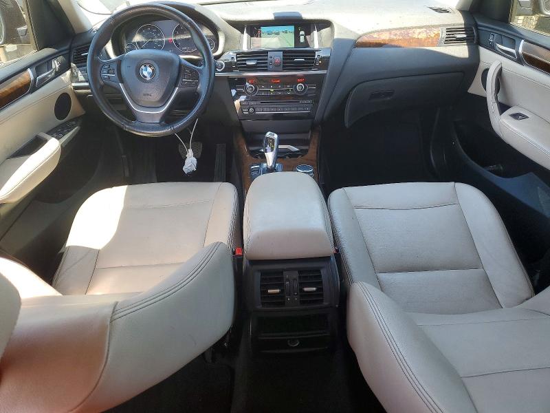2016 BMW X3 VIN 5UXWX9C52G0D63395 COPART salvage auction — VANDALISM, Ca - Salvage Certificate, sold $1,300 on 2026-07-28 (photo 8)