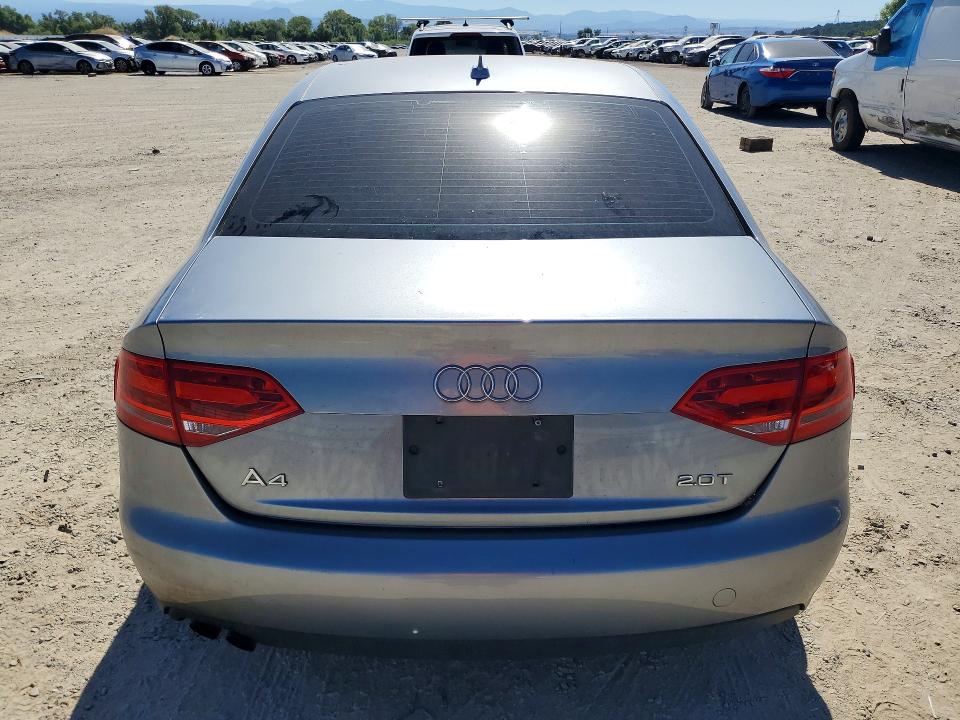 2011 Audi A4 VIN WAUAFAFLXBN001282 COPART salvage auction — FRONT END, Ca - Salvage Certificate, sold $800 on 2026-07-17 (photo 6)