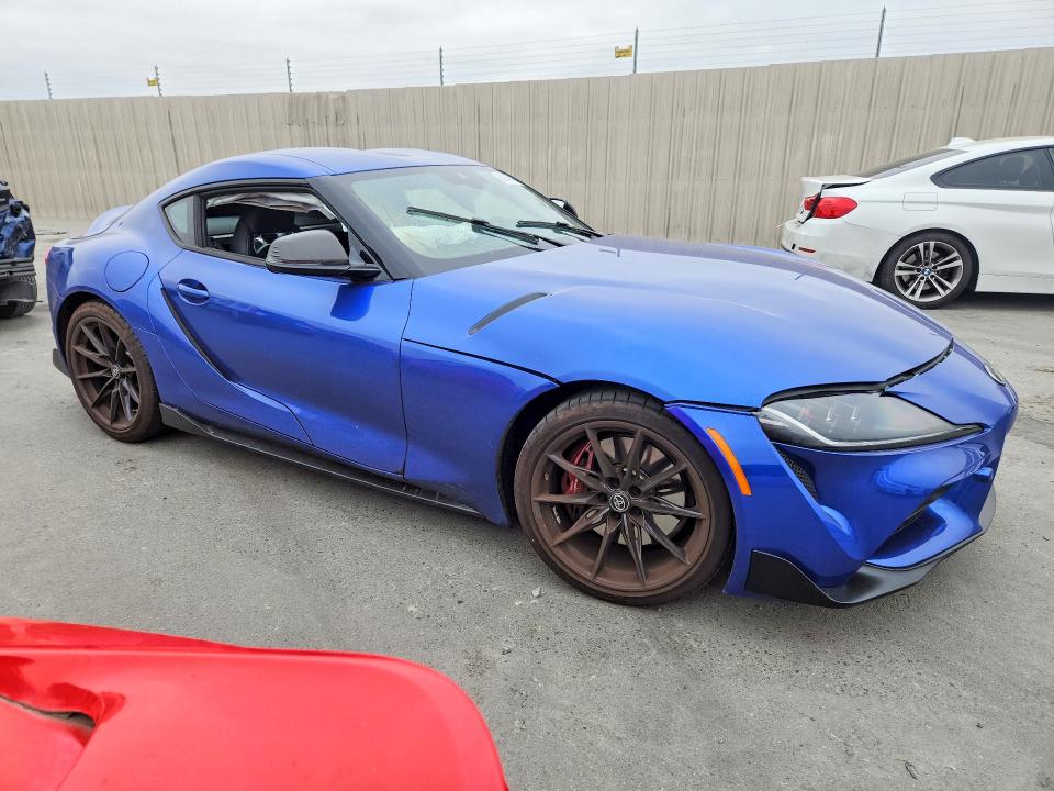 2024 Toyota Supra VIN WZ1DB0G03RW066331 COPART salvage auction — FRONT END, Ca - Salvage Certificate, sold $7,700 on 2026-07-21 (photo 4)