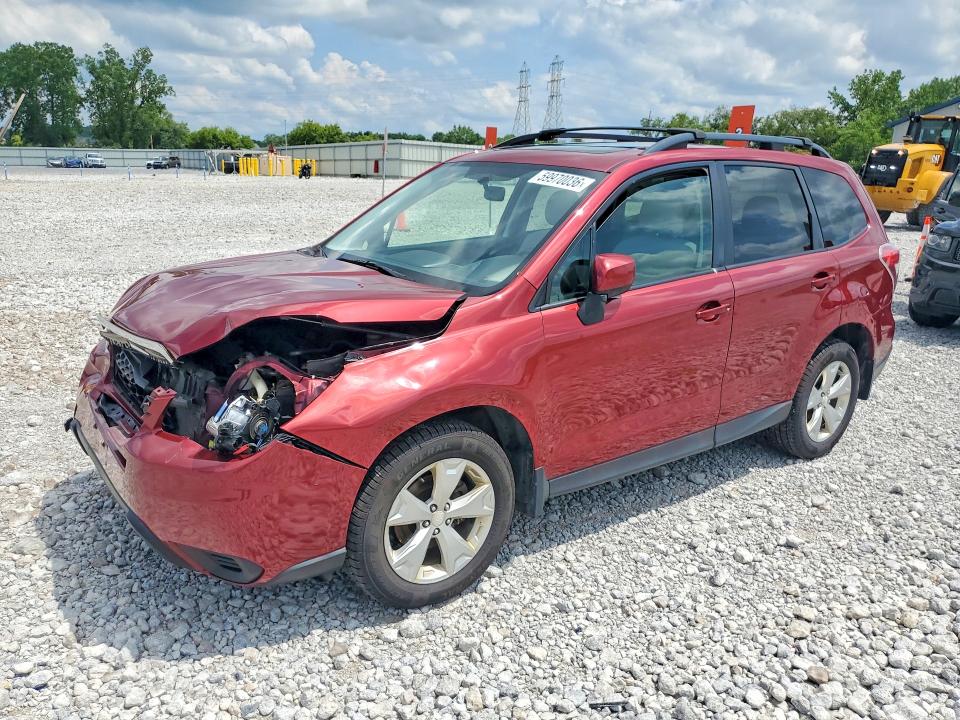 2015 Subaru Forester VIN JF2SJADC7FH453477 COPART salvage auction — FRONT END, Oh - Cert Of Title-Salvage, sold $550 on 2026-07-31 (photo 1)