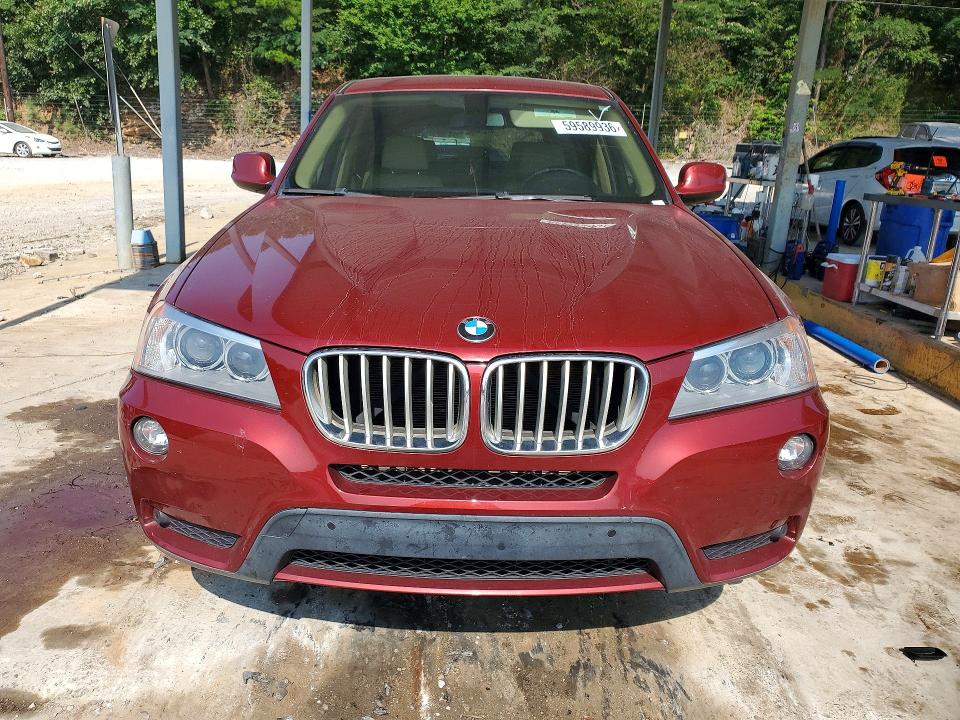 2013 BMW X3 VIN 5UXWX7C50DL983240 COPART salvage auction — REAR END, Al - Cert Of Title-Salvage Title, sold $775 on 2026-07-14 (photo 5)
