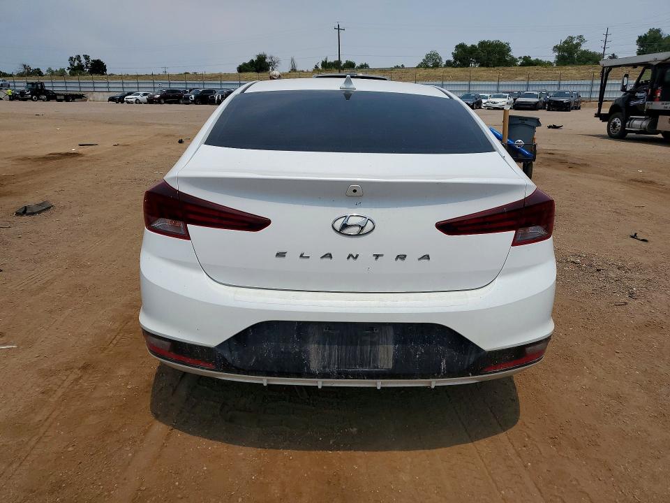 2020 Hyundai Elantra VIN 5NPD84LF1LH629369 COPART salvage auction — HAIL, Ca - Salvage Certificate, sold $275 on 2026-07-22 (photo 6)