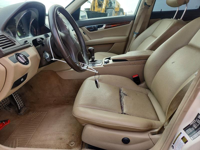 2010 Mercedes-benz C class VIN WDDGF8BB3AF378506 COPART salvage auction — FRONT END, Ab - Bos - Salvage, sold $450 on 2026-08-13 (photo 7)
