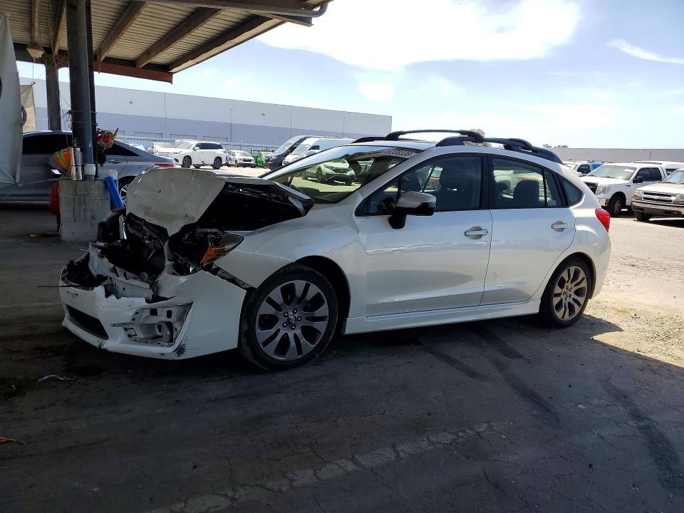 2016 Subaru Impreza VIN JF1GPAS67GH286352 COPART salvage auction — FRONT END, CA - SALVAGE CERTIFICATE, sold $300 on 2026-07-16 (photo 1)