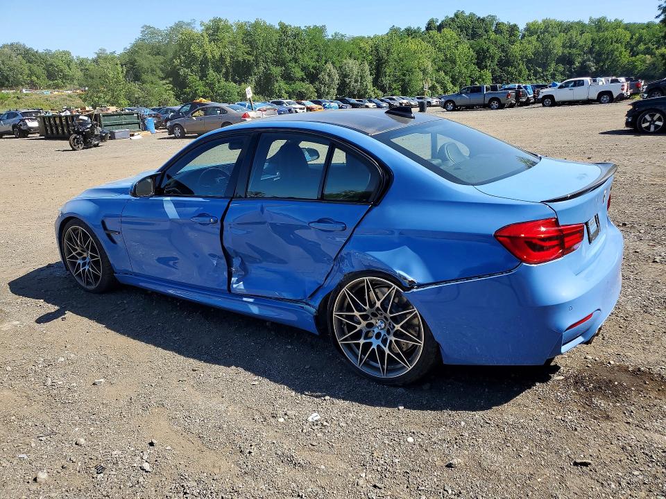 2018 BMW M3 VIN WBS8M9C55J5L00133 COPART salvage auction — SIDE, Ny - Mv-907A Salvage Certificate, sold $28,000 on 2026-07-23 (photo 2)