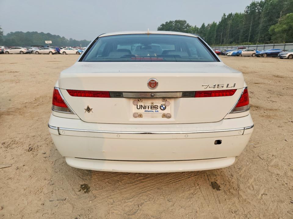 2003 BMW 7er VIN WBAGN63443DR08429 COPART salvage auction — FRONT END, Va - Certificate Of Title, sold $100 on 2026-07-28 (photo 6)
