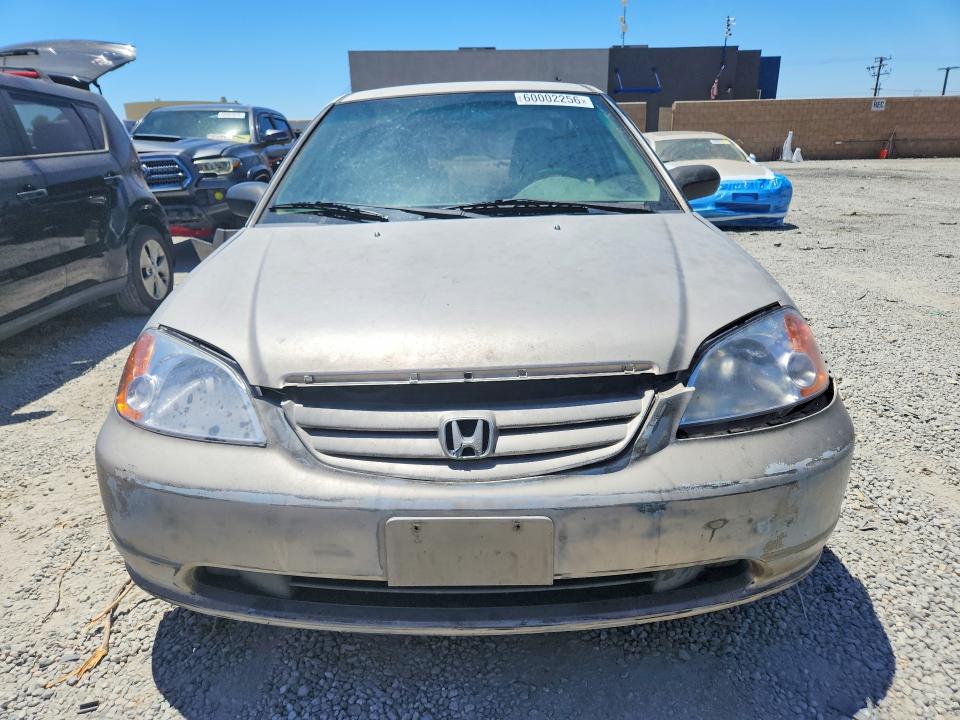 2001 Honda Civic VIN JHMES16561S003434 COPART salvage auction — REAR END, CA - SALVAGE CERTIFICATE, sold $200 on 2026-07-29 (photo 5)