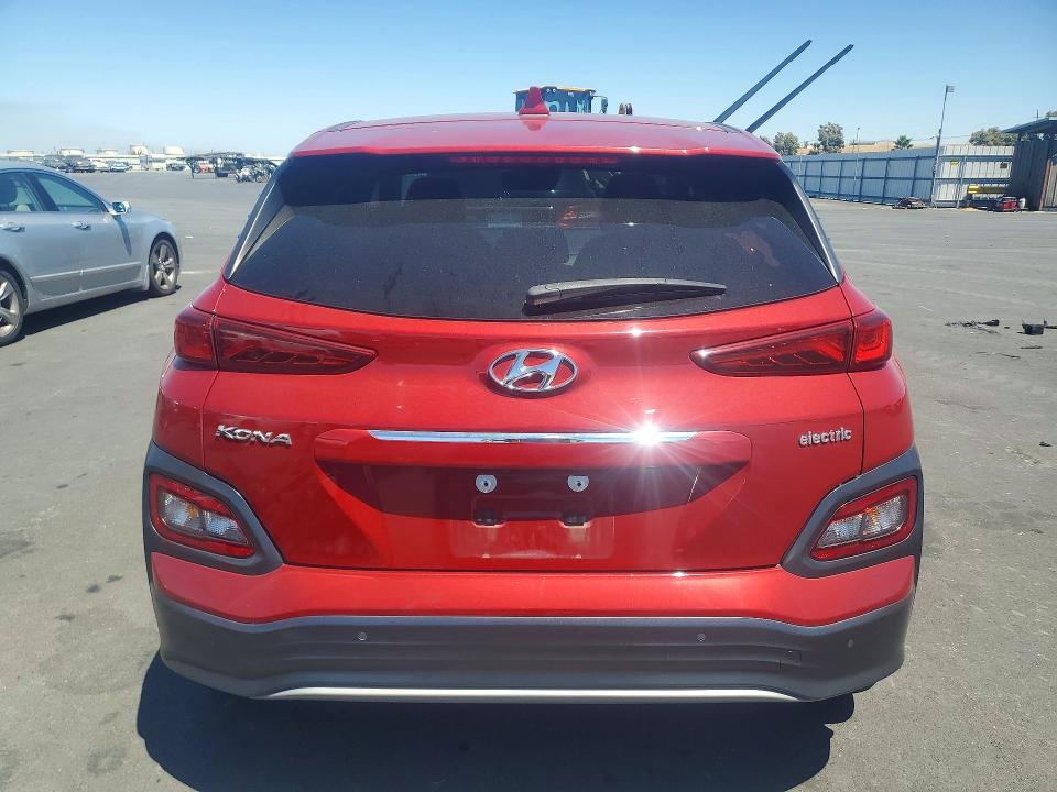 2020 Hyundai Kona VIN KM8K53AG8LU082270 COPART salvage auction — FRONT END, Ca - Salvage Certificate, sold $6,100 on 2026-07-22 (photo 6)