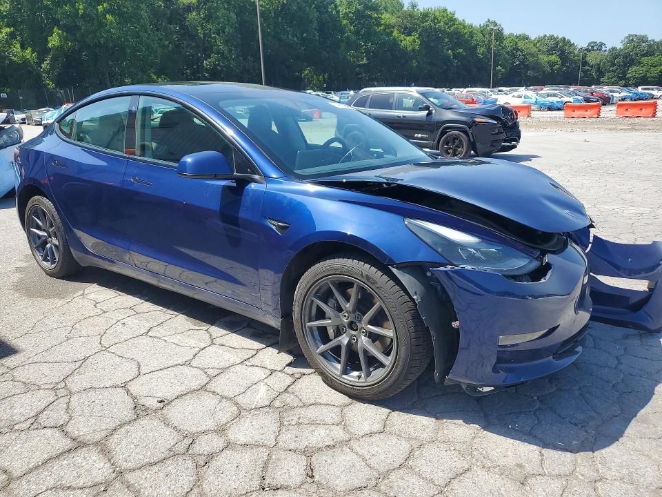 2023 Tesla Model 3 VIN 5YJ3E1EB7PF674429 COPART salvage auction — FRONT END, Salvage Title, sold $9,000 on 2026-07-20 (photo 4)