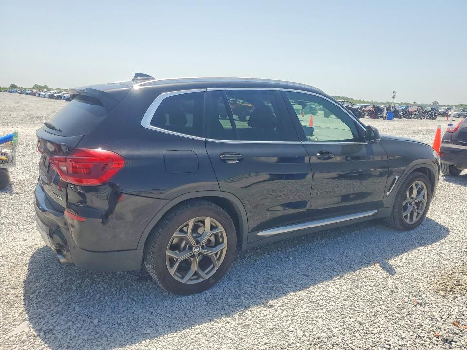 2020 BMW X3 VIN 5UXTY3C08L9B07835 COPART salvage auction — REAR END, La - Cert Of Title-Salvage, sold $7,900 on 2026-07-27 (photo 3)