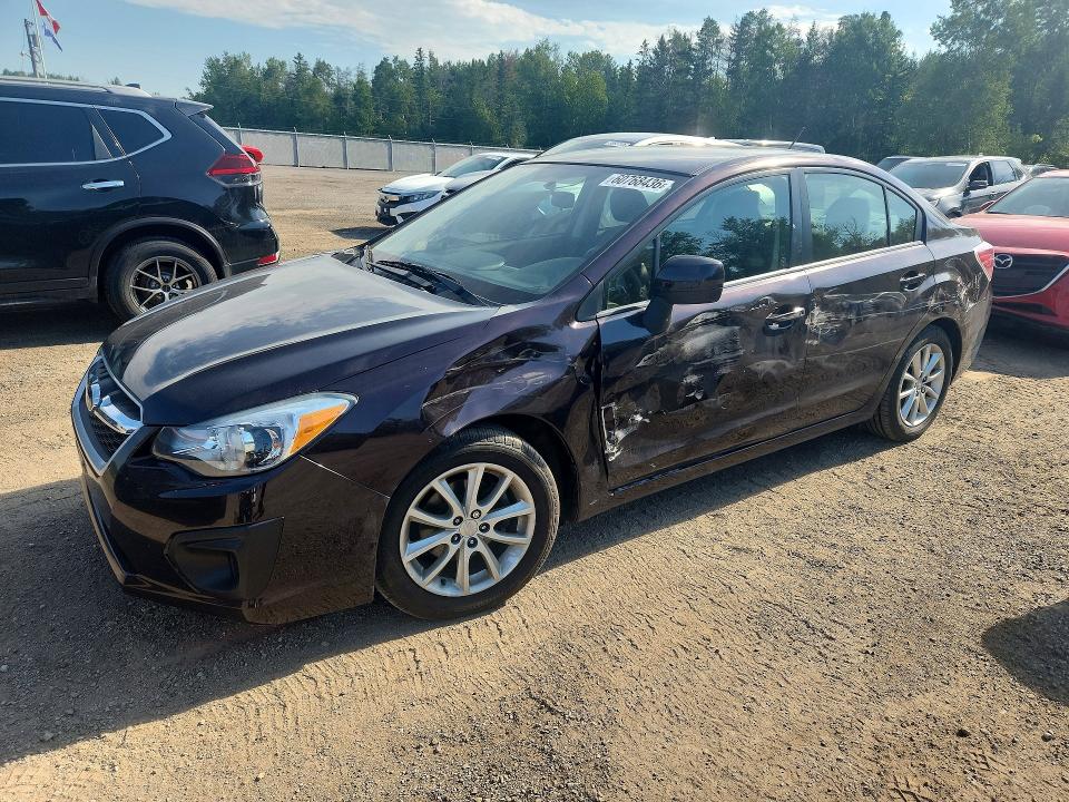 2013 Subaru Impreza VIN JF1GJAC69DH015398 COPART salvage auction — SIDE, On - Permit No Brand - Unfit, sold $1,300 on 2026-07-28 (photo 1)