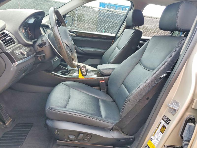 2014 BMW X3 VIN 5UXWX9C55E0D41419 COPART salvage auction — FRONT END, Md - Cert Of Salvage < 75% Damage, sold $925 on 2026-07-28 (photo 7)