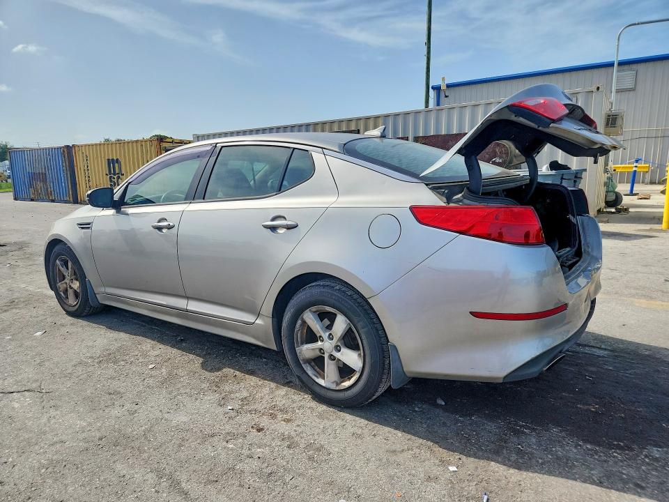 2015 Kia Optima VIN KNAGM4A71F5546322 COPART salvage auction — REAR END, Fl - Cert Of Title Slvg Rebuildable, sold $650 on 2026-07-28 (photo 2)
