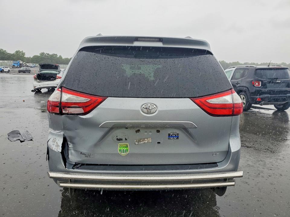 2015 Toyota Sienna VIN 5TDKK3DC6FS605204 COPART salvage auction — REAR END, Ny - Mv-907A Salvage Certificate, sold $4,100 on 2026-07-15 (photo 6)