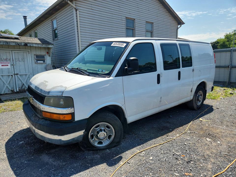 2012 Chevrolet Express VIN 1GCWGFCA5C1111400 COPART salvage auction — FRONT END, Pa - Cert Of Salvage-Formerly Aband, sold $100 on 2026-07-27 (photo 1)