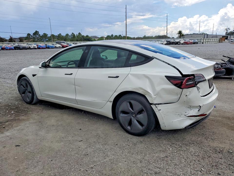 2023 Tesla VIN 5YJ3E1EAXPF385844 COPART salvage auction — REAR END, Fl - Cert Of Title Slvg Rebuildable, sold $10,500 on 2026-07-31 (photo 2)