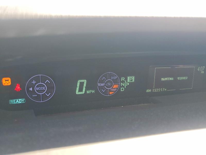 2012 Toyota Prius plug-in VIN JTDKN3DP2C3029540 COPART salvage auction — FRONT END, Ca - Salvage Certificate, sold $200 on 2026-07-29 (photo 9)