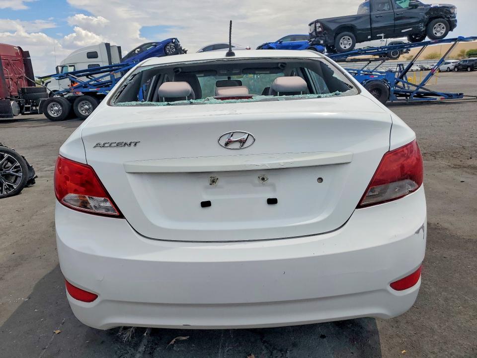 2017 Hyundai Accent VIN KMHCT4AE9HU200204 COPART salvage auction — VANDALISM, NV - CERTIFICATE OF TITLE, sold $450 on 2026-07-27 (photo 6)