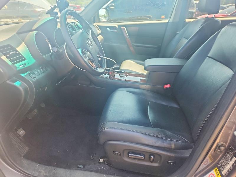 2012 Toyota Highlander VIN 5TDDK3EH7CS170059 COPART salvage auction — FRONT END, CT - CERT OF TITLE-SALVAGE, sold $825 on 2026-07-24 (photo 7)