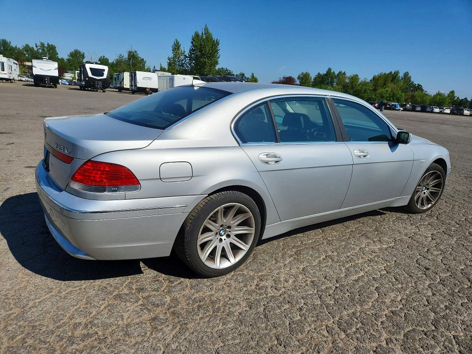 2003 BMW 7 series VIN WBAGN63473DR13110 COPART salvage auction — FRONT END, OR - SALVAGE TITLE CERTIFICATE, sold $400 on 2026-07-13 (photo 3)