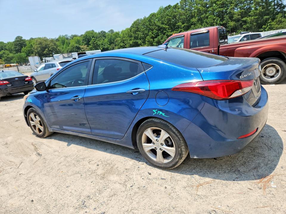 2016 Hyundai Elantra VIN KMHDH4AE8GU623148 COPART salvage auction — FRONT END, Md - Cert Of Salvage > 75% Damage, sold $250 on 2026-07-28 (photo 2)