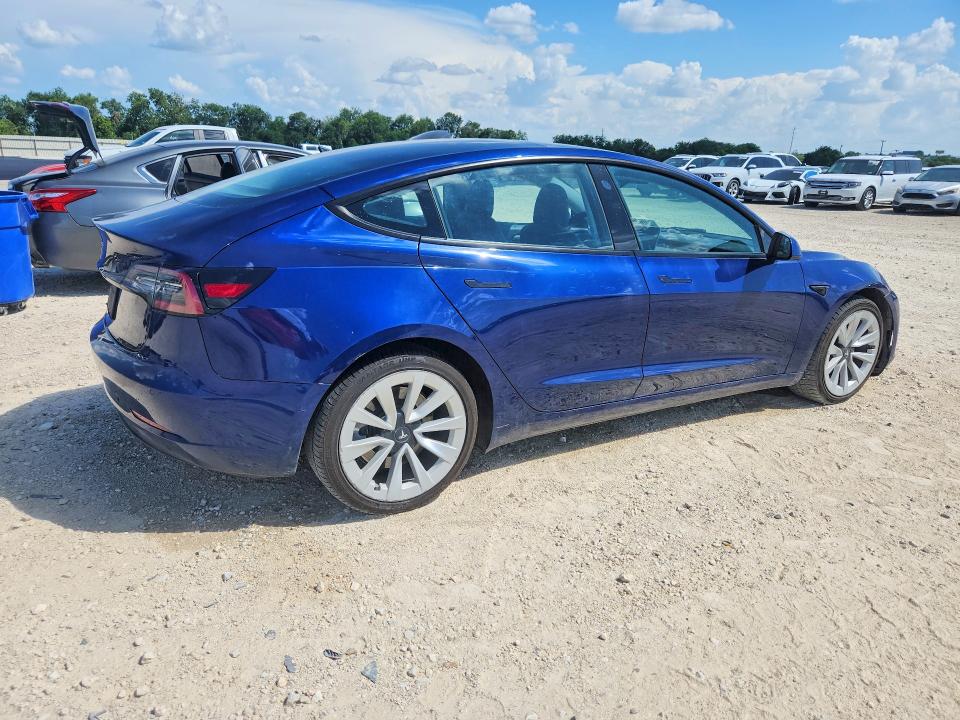 2022 Tesla Model 3 VIN 5YJ3E1EA5NF371931 COPART salvage auction — FRONT END, MI - CERTIFICATE OF TITLE, sold $4,450 on 2026-07-15 (photo 3)
